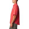 Columbia Men’s Silver Ridge Blocked Long Sleeve Shirt(Sunset Red)