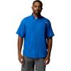 Columbia Men’s Silver Ridge Blocked Long Sleeve Shirt(Vivid Blue)