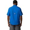 Columbia Men’s Silver Ridge Blocked Long Sleeve Shirt(Vivid Blue)