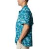 Columbia Men’s Super Tamiami Long Sleeve Shirt(Aegean Blue Freshwater Roots Print)