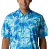 Columbia Men’s Super Tamiami Long Sleeve Shirt(Atoll Tuna Paradise Print)