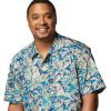 Columbia Men’s Super Tamiami Long Sleeve Shirt(Blue Echo Wild Caught)
