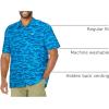 Columbia Men’s Super Tamiami Long Sleeve Shirt(Blue Macaw Bigmouth Print)