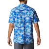 Columbia Men’s Super Tamiami Long Sleeve Shirt(Blue Macaw Festive Fishin Print)