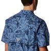 Columbia Men’s Super Tamiami Long Sleeve Shirt(Bluestone Basstyle Print)