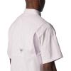 Columbia Men’s Super Tamiami Long Sleeve Shirt(Bright Lavender/Multi Gingham)