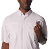 Columbia Men’s Super Tamiami Long Sleeve Shirt(Bright Lavender/Multi Gingham)