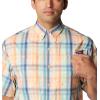 Columbia Men’s Super Tamiami Long Sleeve Shirt(Bright Nectar Blurcheck)