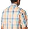 Columbia Men’s Super Tamiami Long Sleeve Shirt(Bright Nectar Blurcheck)