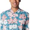 Columbia Men’s Super Tamiami Long Sleeve Shirt(Canyon Blue/Botanicraze)