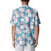 Columbia Men’s Super Tamiami Long Sleeve Shirt(Canyon Blue/Botanicraze)