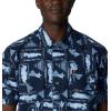 Columbia Men’s Super Tamiami Long Sleeve Shirt(Collegiate Navy Anchors Up)