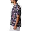 Columbia Men’s Super Tamiami Long Sleeve Shirt(Collegiate Navy Fireworks Fish Print)