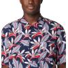 Columbia Men’s Super Tamiami Long Sleeve Shirt(Collegiate Navy Tuna Paradise Print)