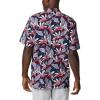 Columbia Men’s Super Tamiami Long Sleeve Shirt(Collegiate Navy Tuna Paradise Print)