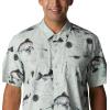 Columbia Men’s Super Tamiami Long Sleeve Shirt(Cool Green Freshwater Dryfly Print)