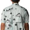 Columbia Men’s Super Tamiami Long Sleeve Shirt(Cool Green Freshwater Dryfly Print)
