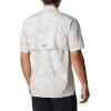 Columbia Men’s Super Tamiami Long Sleeve Shirt(Cool Grey Mighty Marlins Print)