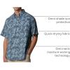 Columbia Men’s Super Tamiami Long Sleeve Shirt(Crushed Blue Marlin Palms)