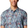 Columbia Men’s Super Tamiami Long Sleeve Shirt(Crushed Blue Tikiplaid)