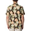 Columbia Men’s Super Tamiami Long Sleeve Shirt(Deep Olive/Botanicraze)