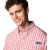 Columbia Men’s Super Tamiami Long Sleeve Shirt(Dusty Crimson Gradient Check)