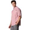 Columbia Men’s Super Tamiami Long Sleeve Shirt(Dusty Crimson Gradient Check)