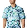 Columbia Men’s Super Tamiami Long Sleeve Shirt(Emerald Green Offshore Archive Print)