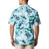 Columbia Men’s Super Tamiami Long Sleeve Shirt(Emerald Green Offshore Archive Print)