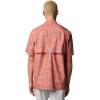 Columbia Men’s Super Tamiami Long Sleeve Shirt(Faded Peach Marlin Chase)