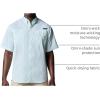 Columbia Men’s Super Tamiami Long Sleeve Shirt(Glaze Green Multi Gingham)