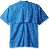 Columbia Men’s Super Tamiami Long Sleeve Shirt(Harbor Blue Print)