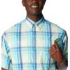 Columbia Men’s Super Tamiami Long Sleeve Shirt(Key West Blurcheck)