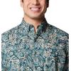Columbia Men’s Super Tamiami Long Sleeve Shirt(Midnight Teal Tunado)