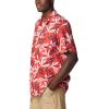 Columbia Men’s Super Tamiami Long Sleeve Shirt(Red Hibiscus Tuna Paradise Print)