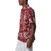 Columbia Men’s Super Tamiami Long Sleeve Shirt(Red Jasper Mighty Marlins Print)