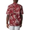 Columbia Men’s Super Tamiami Long Sleeve Shirt(Red Jasper Mighty Marlins Print)