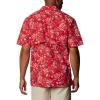 Columbia Men’s Super Tamiami Long Sleeve Shirt(Red Spark Americana Fishing Print)