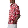 Columbia Men’s Super Tamiami Long Sleeve Shirt(Red Spark Fireworks Fish Print)