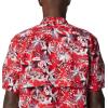 Columbia Men’s Super Tamiami Long Sleeve Shirt(Red Spark Fireworks Fish Print)