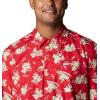 Columbia Men’s Super Tamiami Long Sleeve Shirt(Red Spark Lite Me Up Print)