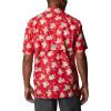 Columbia Men’s Super Tamiami Long Sleeve Shirt(Red Spark Lite Me Up Print)