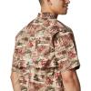 Columbia Men’s Super Tamiami Long Sleeve Shirt(Red Spark Polynesian Print)