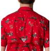 Columbia Men’s Super Tamiami Long Sleeve Shirt(Red Spark Reel Joy Print)