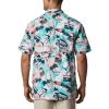 Columbia Men’s Super Tamiami Long Sleeve Shirt(Salmon Offshore Archive Print)