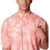 Columbia Men’s Super Tamiami Long Sleeve Shirt(Salmon Tunatropic Print)