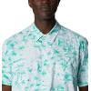 Columbia Men’s Super Tamiami Long Sleeve Shirt(Spring Blue Seaday)
