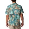 Columbia Men’s Super Tamiami Long Sleeve Shirt(Tranquil Teal Wildwaters Print)