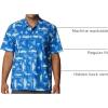 Columbia Men’s Super Tamiami Long Sleeve Shirt(Vivid Blue Anchors Up)