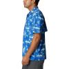 Columbia Men’s Super Tamiami Long Sleeve Shirt(Vivid Blue Anchors Up)